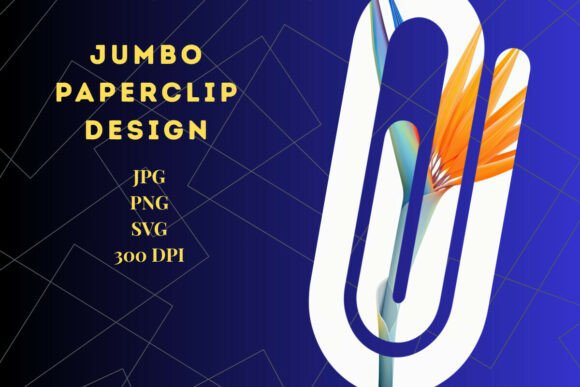 Bird of Paradise Paperclip: Graphics for Crafts