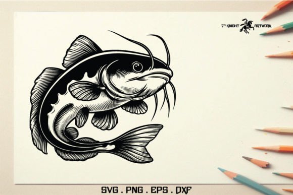 Catfish Svg: Fresh Graphics for Crafts