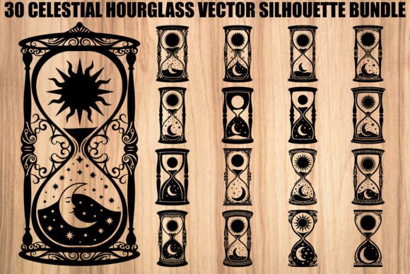 Celestial Hourglass Silhouette Bundle