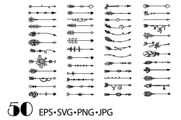 Decorative Arrows Graphics for Crafts & Business