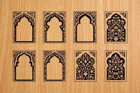 Floral Bookmark Laser Cut Files: Crafts & Graphics