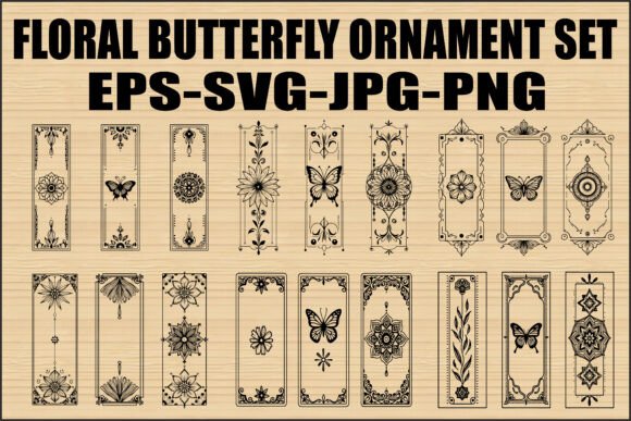 Floral Butterfly SVG: Graphics for Crafts & Brands