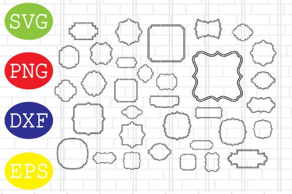 Label Frame Svg, Tags Svg, Label Svg for Crafts and Graphics