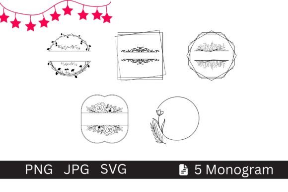 Monogram Designs Bundle: Premium Graphics for Crafts