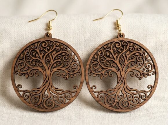 Review: Tree of Life Earring Laser Cut Design for Embroidery