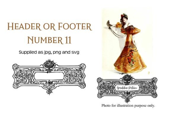 Vintage Decorative Header 11: Graphics for Crafts