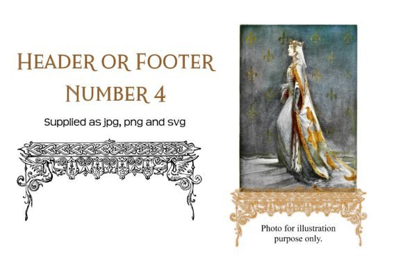 Vintage Decorative Header 4: Graphics for Crafts