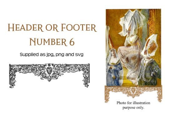 Vintage Decorative Header 6: Graphics for Crafts