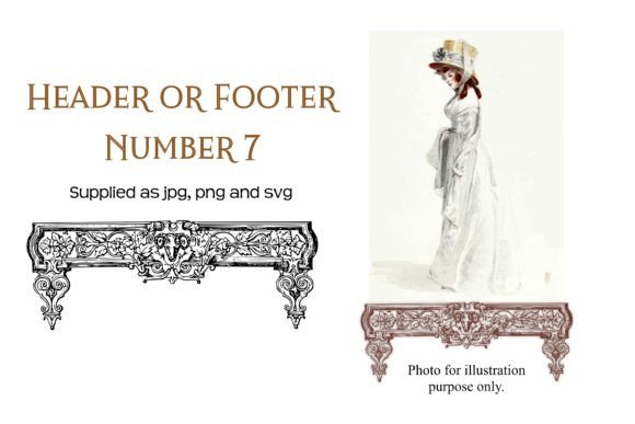 Vintage Decorative Header 7: Graphics for Crafts