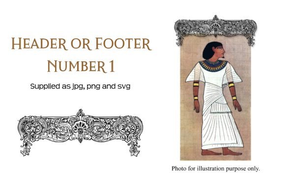 Vintage Decorative Header or Footer 1