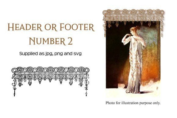 Vintage Decorative Header or Footer 2