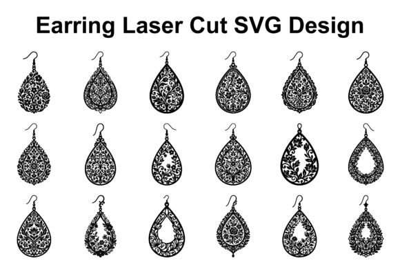Vintage Earring SVG Bundle: Graphics for Crafts
