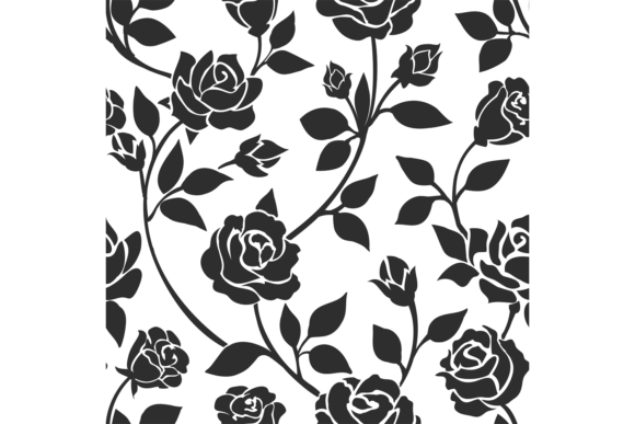 Vintage Rose Pattern Graphics for Elegant Branding